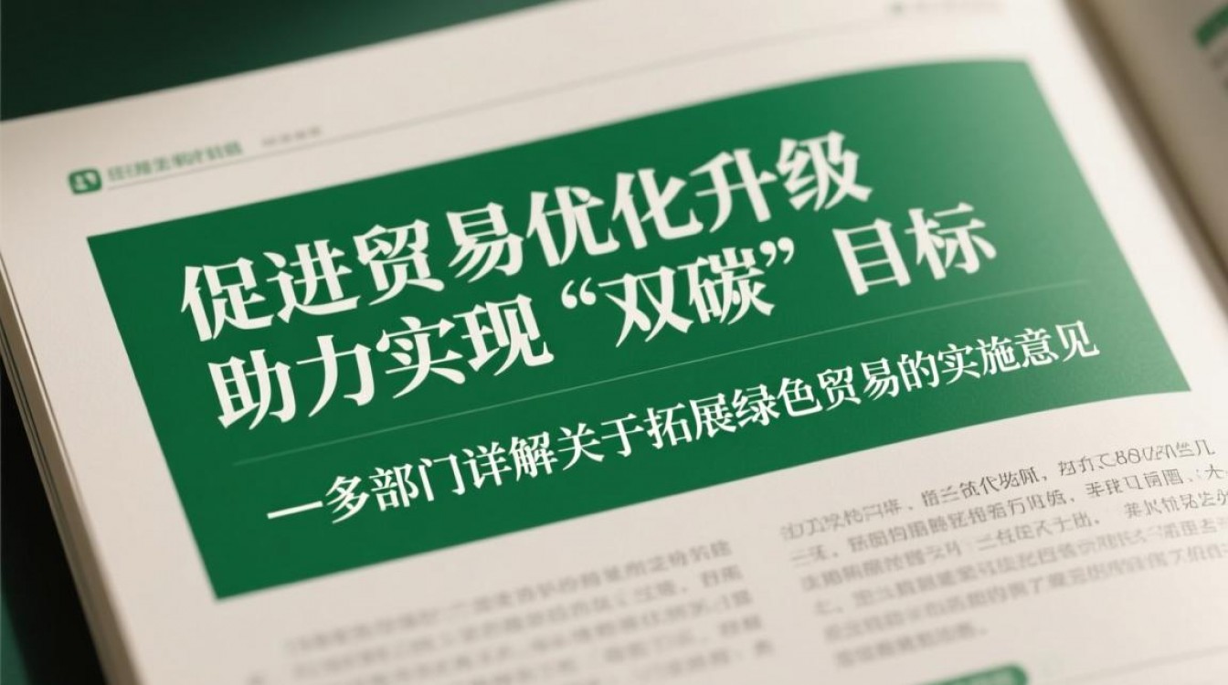 促进贸易优化升级 助力实现“双碳”目标—多部门详解关于拓展绿色贸易的实施意见 促进贸易优化升级 助力实现“双碳”目标—多部门详解关于拓展绿色贸易的实施意见