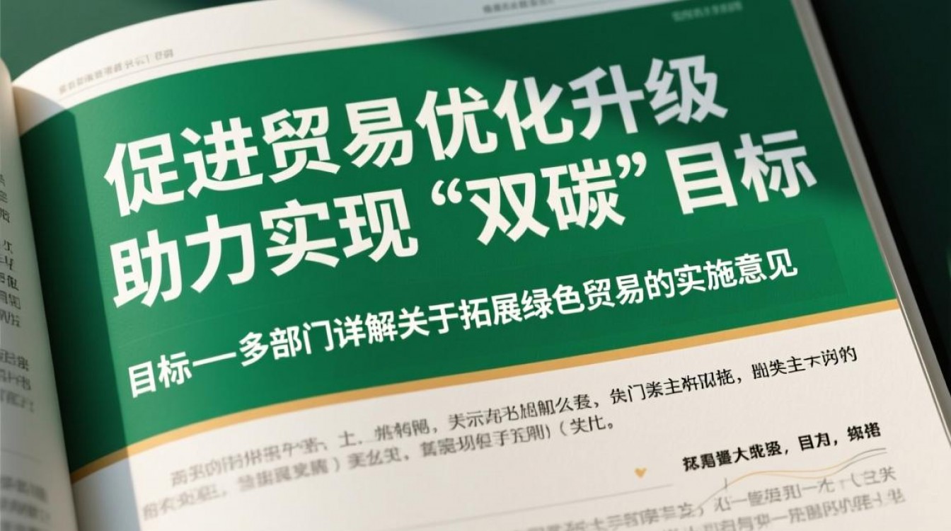 促进贸易优化升级 助力实现“双碳”目标—多部门详解关于拓展绿色贸易的实施意见 促进贸易优化升级 助力实现“双碳”目标—多部门详解关于拓展绿色贸易的实施意见
