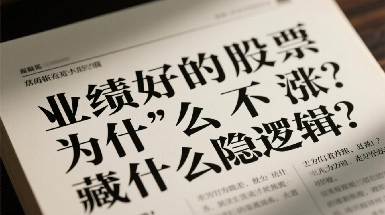 业绩好的股票为什么不涨?藏着什么隐藏逻辑? 业绩好的股票为什么不涨?藏着什么隐藏逻辑?